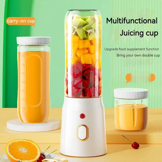 Portable Wireless Blender Electric Fruit Juicer Machine For Orange Ice Crushing 10 Blade Auxiliary Food Machine 1500mA Mixer